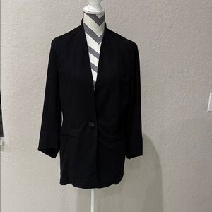 CAbi Black Single-Button Blazer